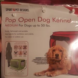 Pop open dog kennel for dogs up to 50lbs